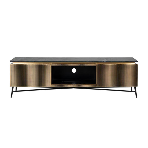 Ex - Display Ironville TV Cabinet – Gold, 170cm wide - Canwell Interiors Limited - Xshowhome