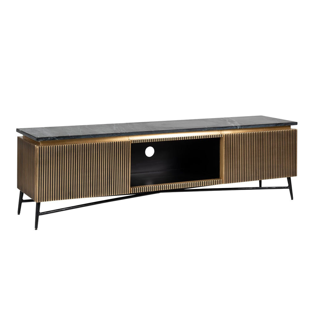 Ex - Display Ironville TV Cabinet – Gold, 170cm wide - Canwell Interiors Limited - Xshowhome
