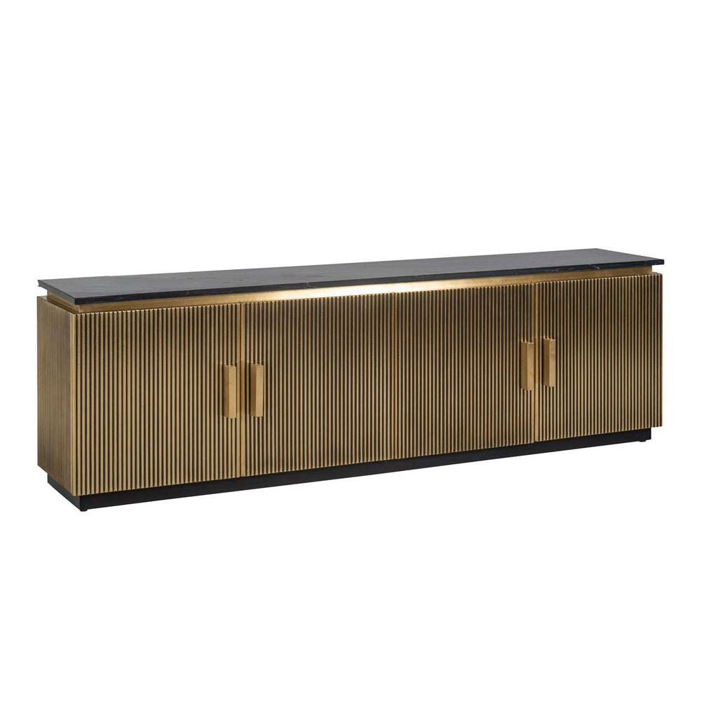 Ex - Display Ironville TV Cabinet – Gold, 200cm wide - Canwell Interiors Limited - Xshowhome