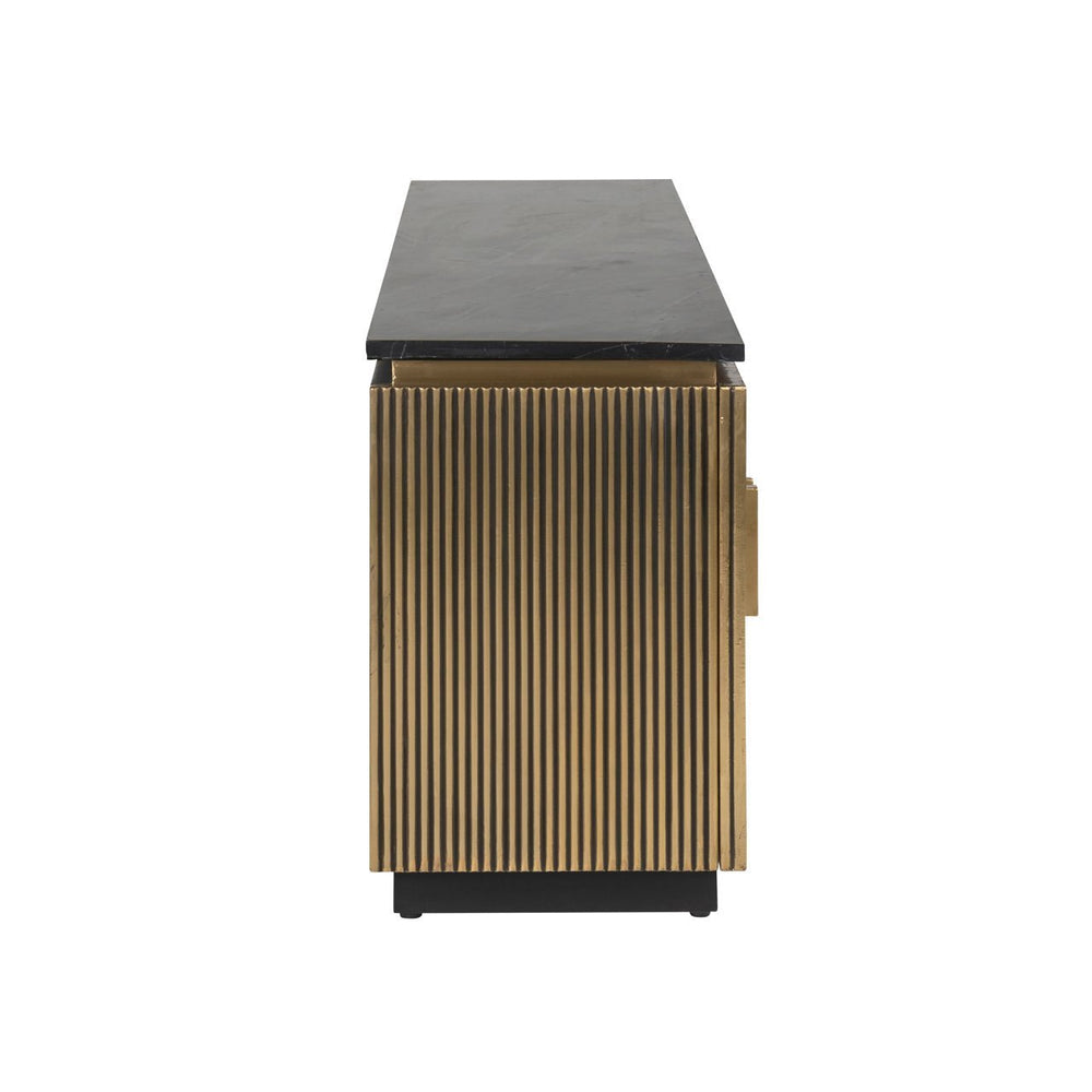 Ex - Display Ironville TV Cabinet – Gold, 200cm wide - Canwell Interiors Limited - Xshowhome