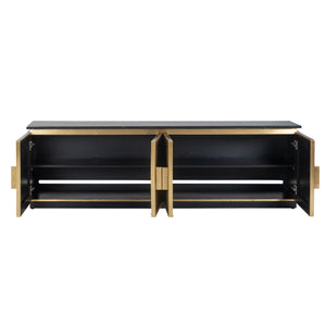 Ex - Display Ironville TV Cabinet – Gold, 200cm wide - Canwell Interiors Limited - Xshowhome