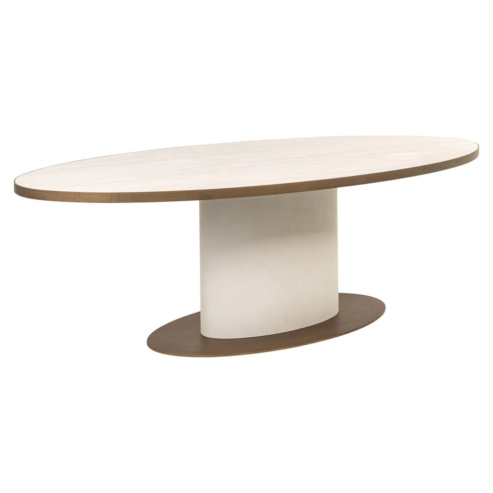 Ex - Display Tivoli Dining Table – White Oval 230 - Canwell Interiors Limited - Xshowhome