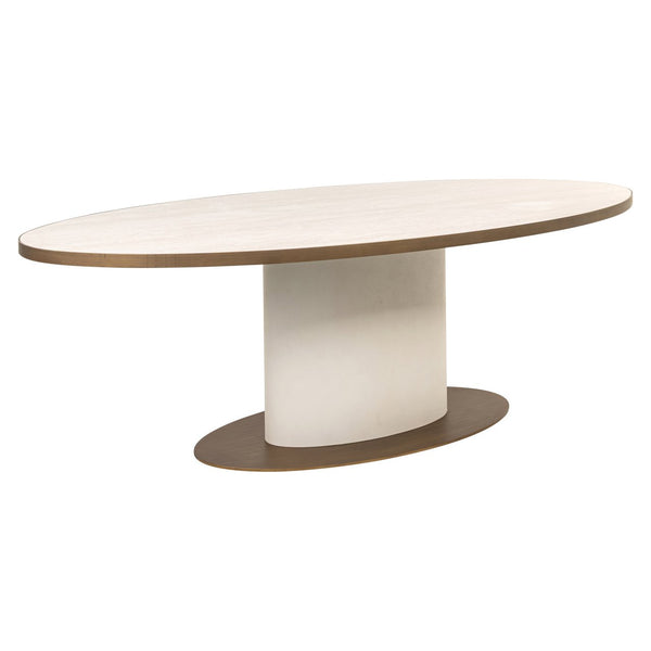Ex - Display Tivoli Dining Table – White Oval 230 - Canwell Interiors Limited - Xshowhome