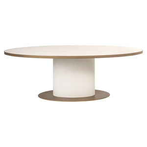 Ex - Display Tivoli Dining Table – White Oval 230 - Canwell Interiors Limited - Xshowhome