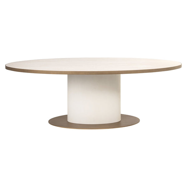 Ex - Display Tivoli Dining Table – White Oval 230 - Canwell Interiors Limited - Xshowhome