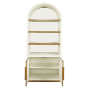 Ex - Display Tivoli Storage Cabinet – White, 90cm wide, 210cm tall - Canwell Interiors Limited - Xshowhome