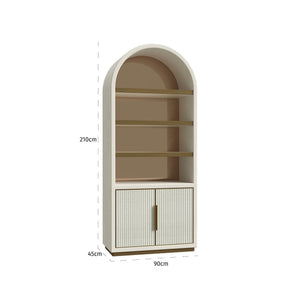 Ex - Display Tivoli Storage Cabinet – White, 90cm wide, 210cm tall - Canwell Interiors Limited - Xshowhome