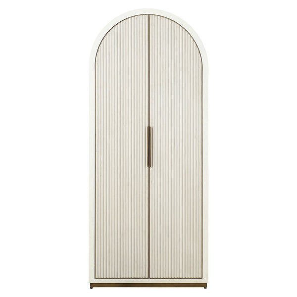Ex - Display Tivoli Storage Cabinet – White, 90cm wide, 212cm tall - Canwell Interiors Limited - Xshowhome