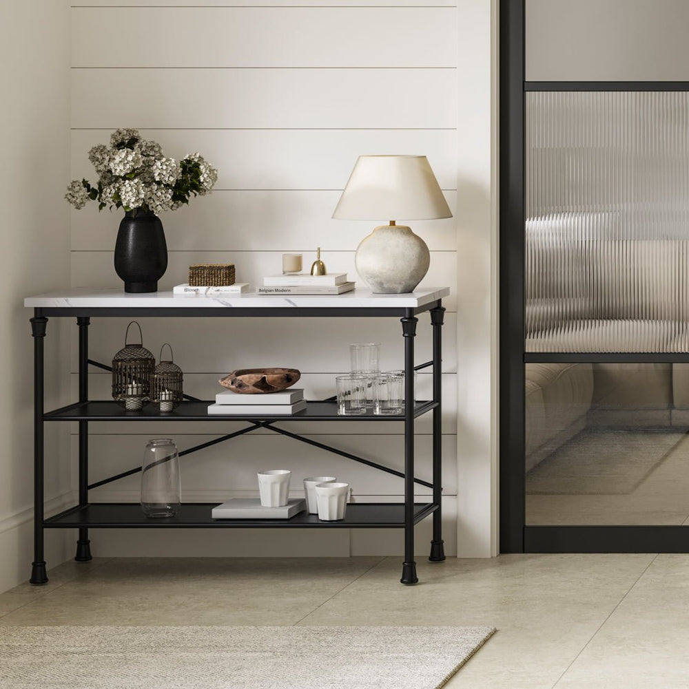 Fairmont Marble Effect Console Table - Canwell Interiors Limited - Canwell
