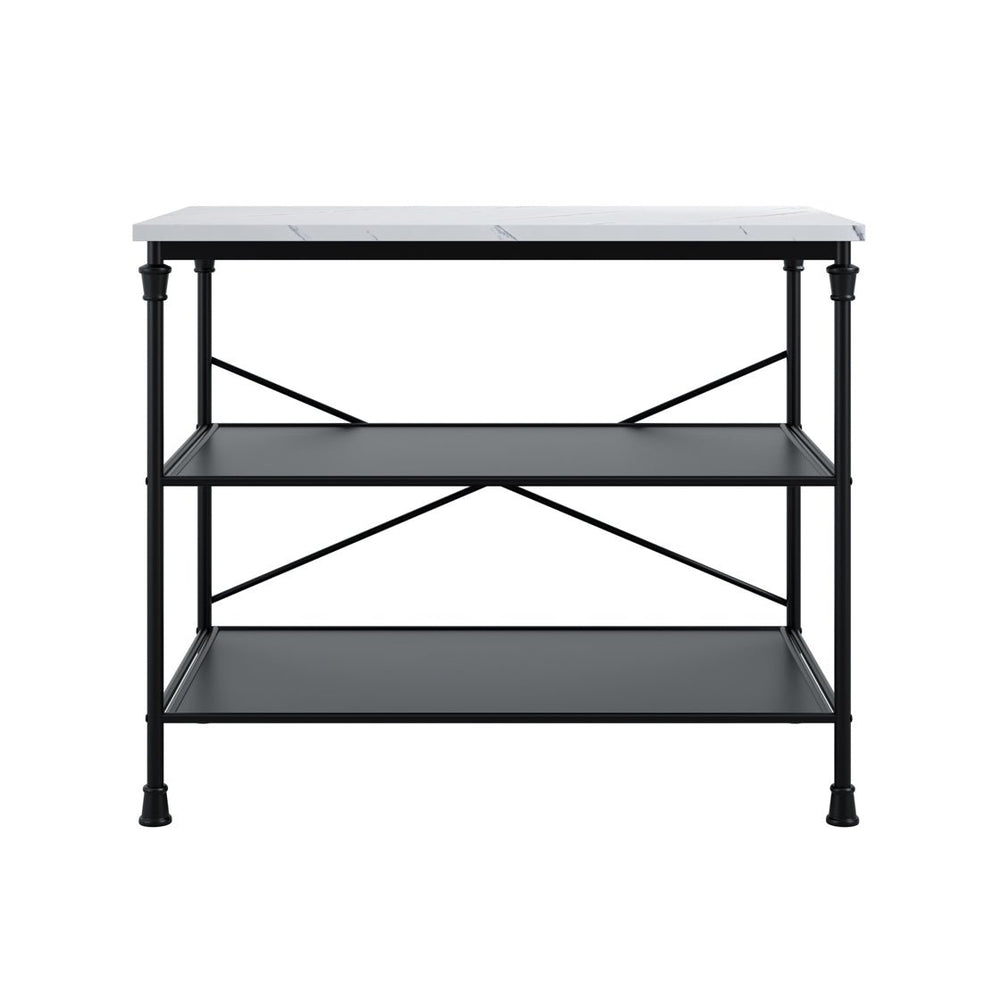 Fairmont Marble Effect Kitchen Island - Canwell Interiors Limited - Canwell