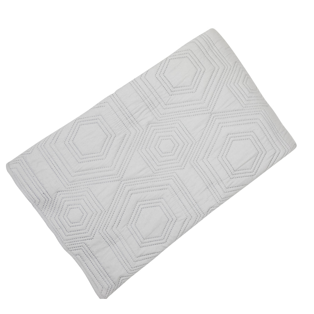 Faux Embroidery Contrast Col Bedspread 200x230 - Canwell Interiors Limited - Malini