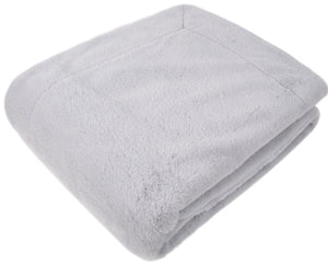 Faux Rabbit Throw Silver 150x200 - Canwell Interiors Limited - Malini