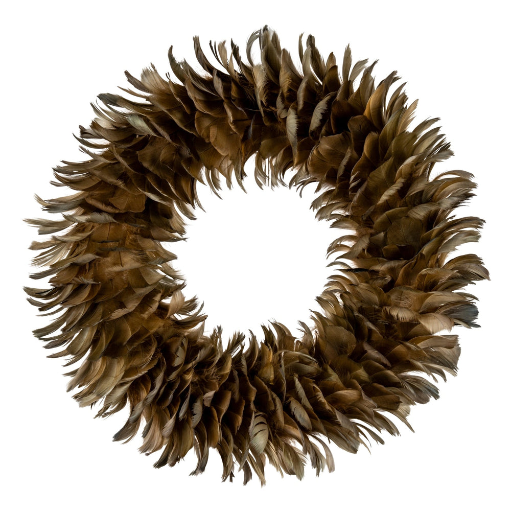 Fawn Feather Wreath - Canwell Interiors Limited - Hills