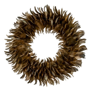 Fawn Feather Wreath - Canwell Interiors Limited - Hills