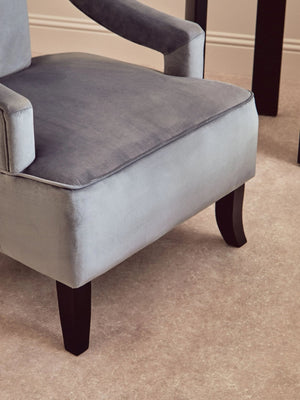 Faye Grey Velvet Chair - XShowhome Limited - Xshowhome