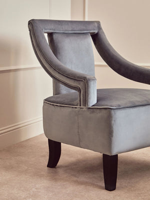 Faye Grey Velvet Chair - XShowhome Limited - Xshowhome