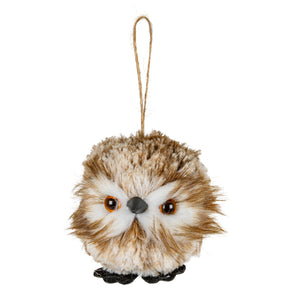 Feather Winter Owl Decoration - Canwell Interiors Limited - Hills