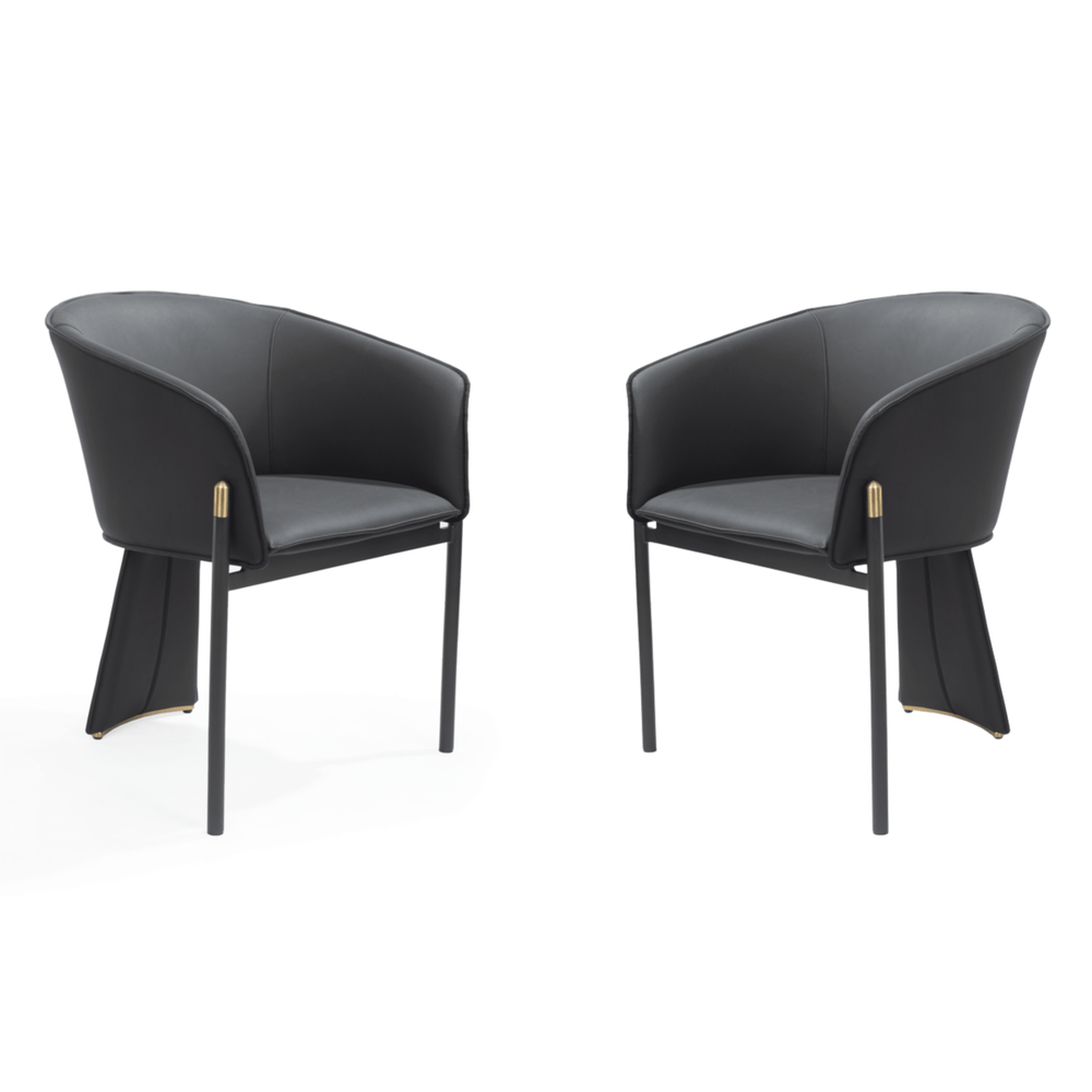 Felipo Dining Chair - Set of 2 - Mustang Black - XShowhome Limited - Tommy Franks