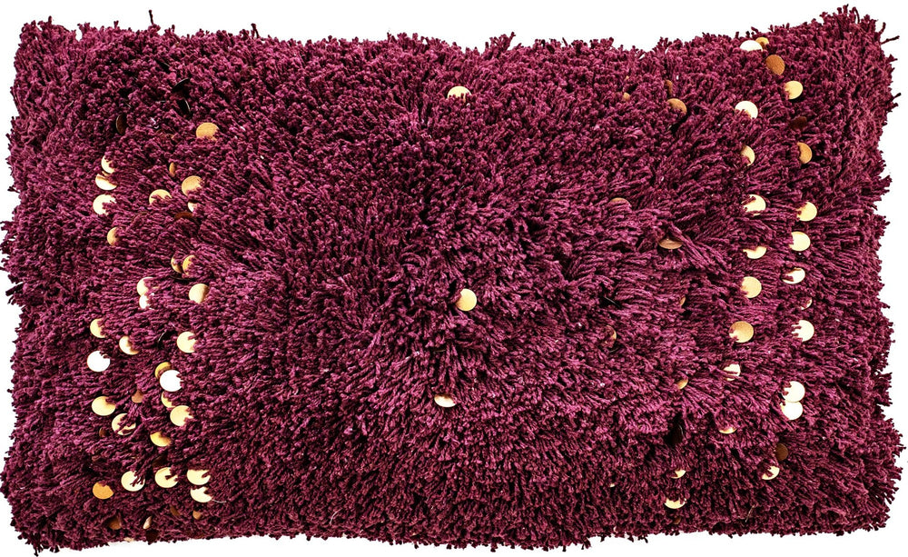 Malini Aziza Aubergine Cushion - Canwell Interiors Limited - Malini