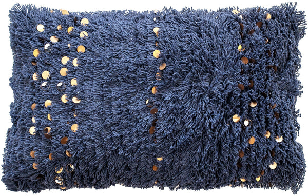 Fibre Filled – Textured Moroccon Sequin Blue 30x50 - Canwell Interiors Limited - Malini