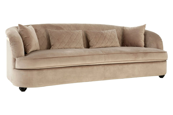 Fiji Three Seat Grey Cotton Velvet Sofa - XShowhome Limited - Xshowhome
