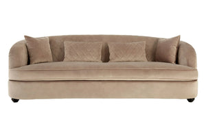 Fiji Three Seat Grey Cotton Velvet Sofa - XShowhome Limited - Xshowhome