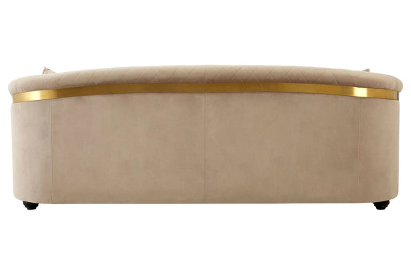 Fiji Three Seat Grey Cotton Velvet Sofa - XShowhome Limited - Xshowhome