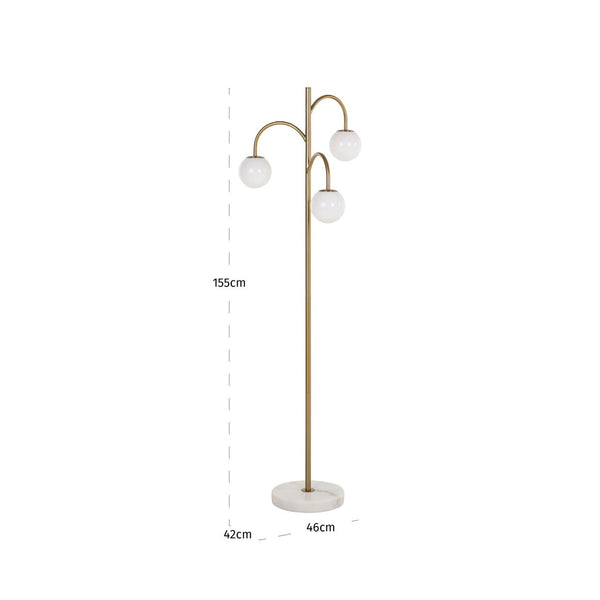 Floor lamp Janou gold - Canwell Interiors Limited - Richmond