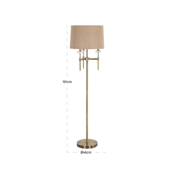 Floor lamp Josie brushed gold - Canwell Interiors Limited - Richmond