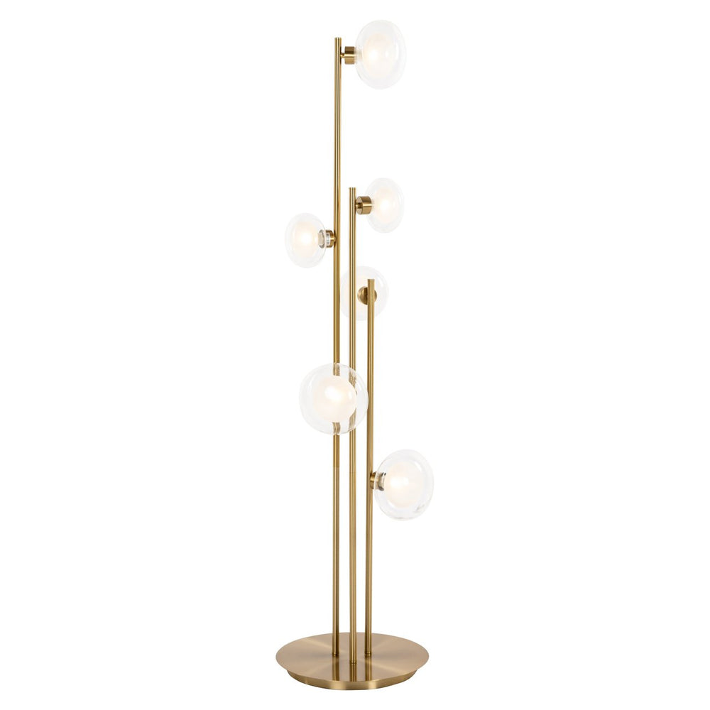 Floor lamp Luva brushed gold - Canwell Interiors Limited - Richmond