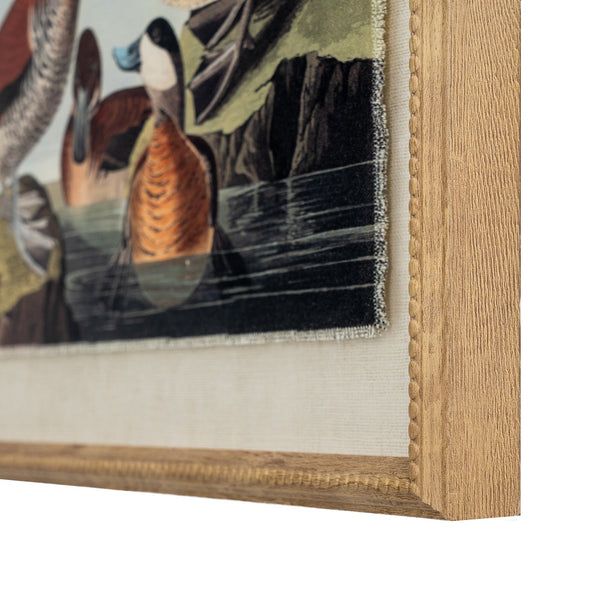 Flora & Fauna Collection Ducks on Linen in Beaded Frame - Canwell Interiors Limited - Hills