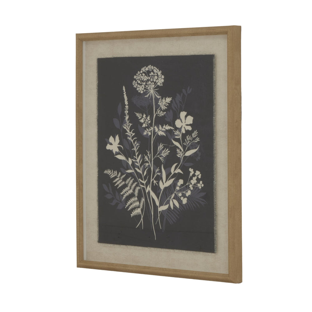 Flora & Fauna Collection Meadow on Linen in Beaded Frame - XShowhome Limited - Hills