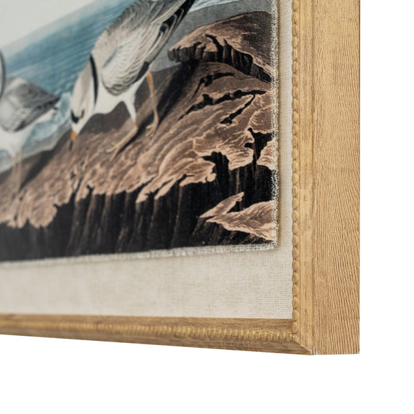 Flora & Fauna Collection Plovers on Linen in Beaded Frame - Canwell Interiors Limited - Hills