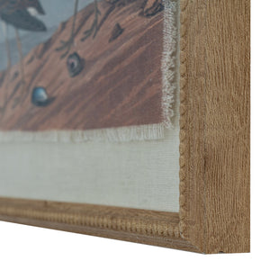 Flora & Fauna Collection Sandpipers on Linen in Beaded Frame - Canwell Interiors Limited - Hills