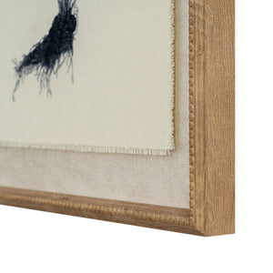 Flora & Fauna Collection Spleenwort on Linen in Beaded Frame - Canwell Interiors Limited - Hills