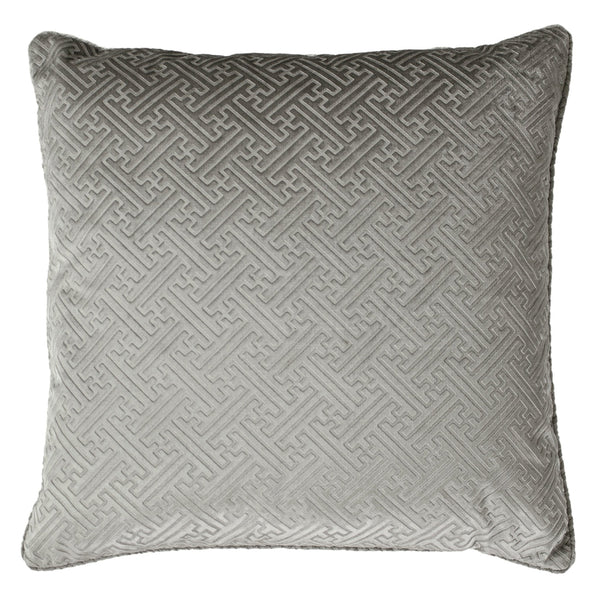 Florence 55x55 Feather Filled Cushion Silver - Canwell Interiors Limited - Riva