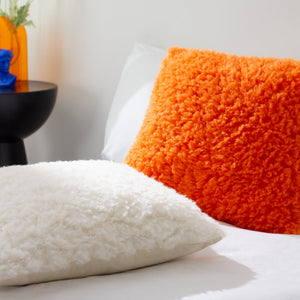 Fluff Ball 45x45 Feather Filled Cushion Orange Fever - Canwell Interiors Limited - Riva