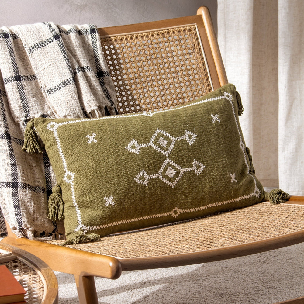 Folis 30x50 Feather Filled Cushion Khaki - XShowhome Limited - Riva