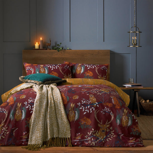 Forest Fauna Sb Duvet Set Rust - Canwell Interiors Limited - Riva