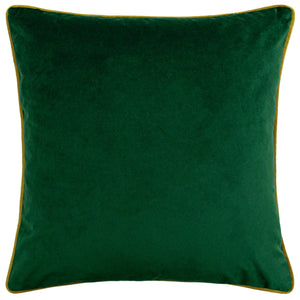 Forest Fauna Stag 50x50 Feather Filled Cushion Emerald & Gold - Canwell Interiors Limited - Riva