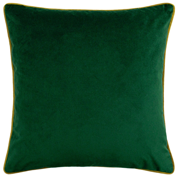 Forest Fauna Stag 50x50 Feather Filled Cushion Emerald & Gold - Canwell Interiors Limited - Riva