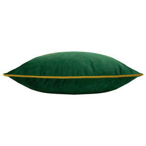 Forest Fauna Stag 50x50 Feather Filled Cushion Emerald & Gold - Canwell Interiors Limited - Riva