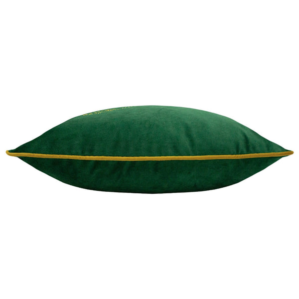 Forest Fauna Stag 50x50 Feather Filled Cushion Emerald & Gold - Canwell Interiors Limited - Riva