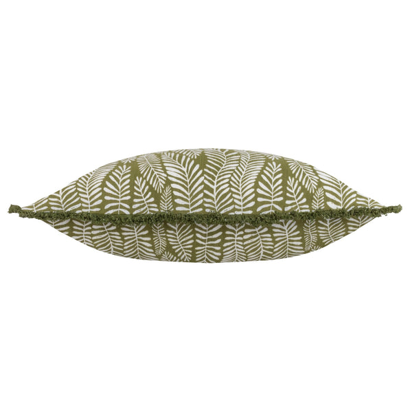 Frond 40x60 Feather Filled Cushion Olive - Canwell Interiors Limited - Riva