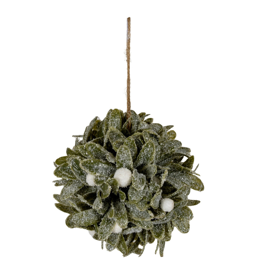 Frosted Mistletoe Ball Decoration - Canwell Interiors Limited - Hills