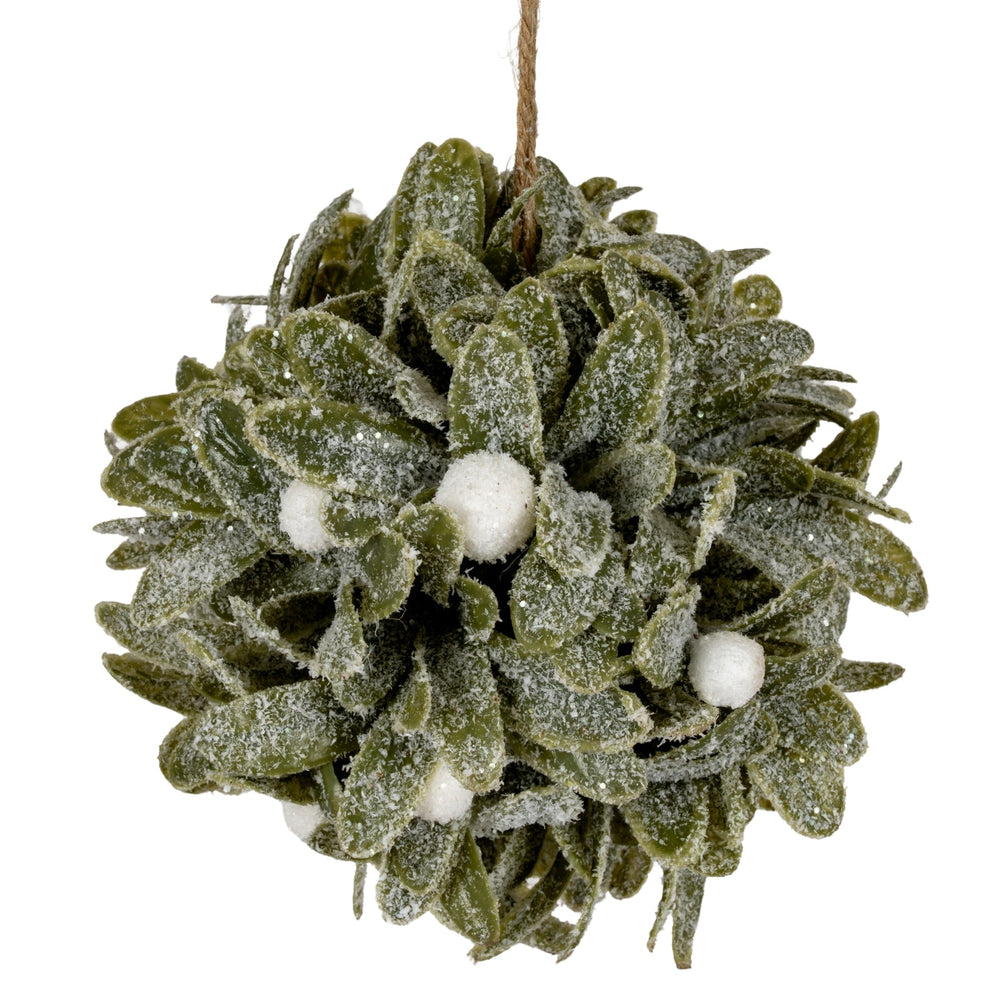 Frosted Mistletoe Ball Decoration - Canwell Interiors Limited - Hills