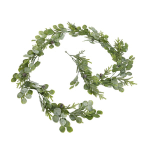 Frosted Pine And Eucalyptus Garland - Canwell Interiors Limited - Hills
