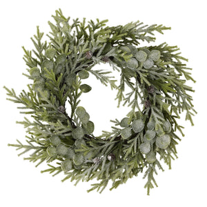 Frosted Pine And Eucalyptus Wreath - Canwell Interiors Limited - Hills