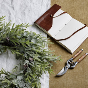 Frosted Pine And Eucalyptus Wreath - Canwell Interiors Limited - Hills