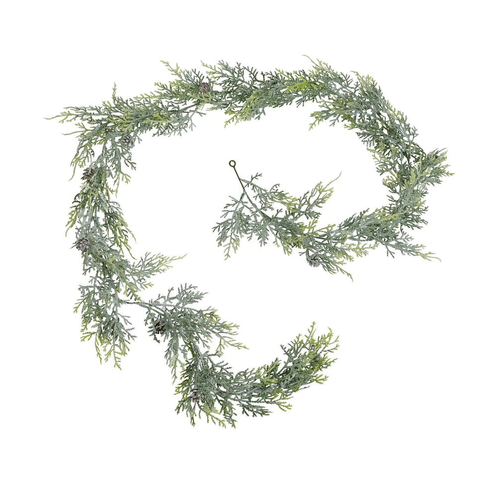 Frosted Pine Garland With Pinecones - Canwell Interiors Limited - Hills